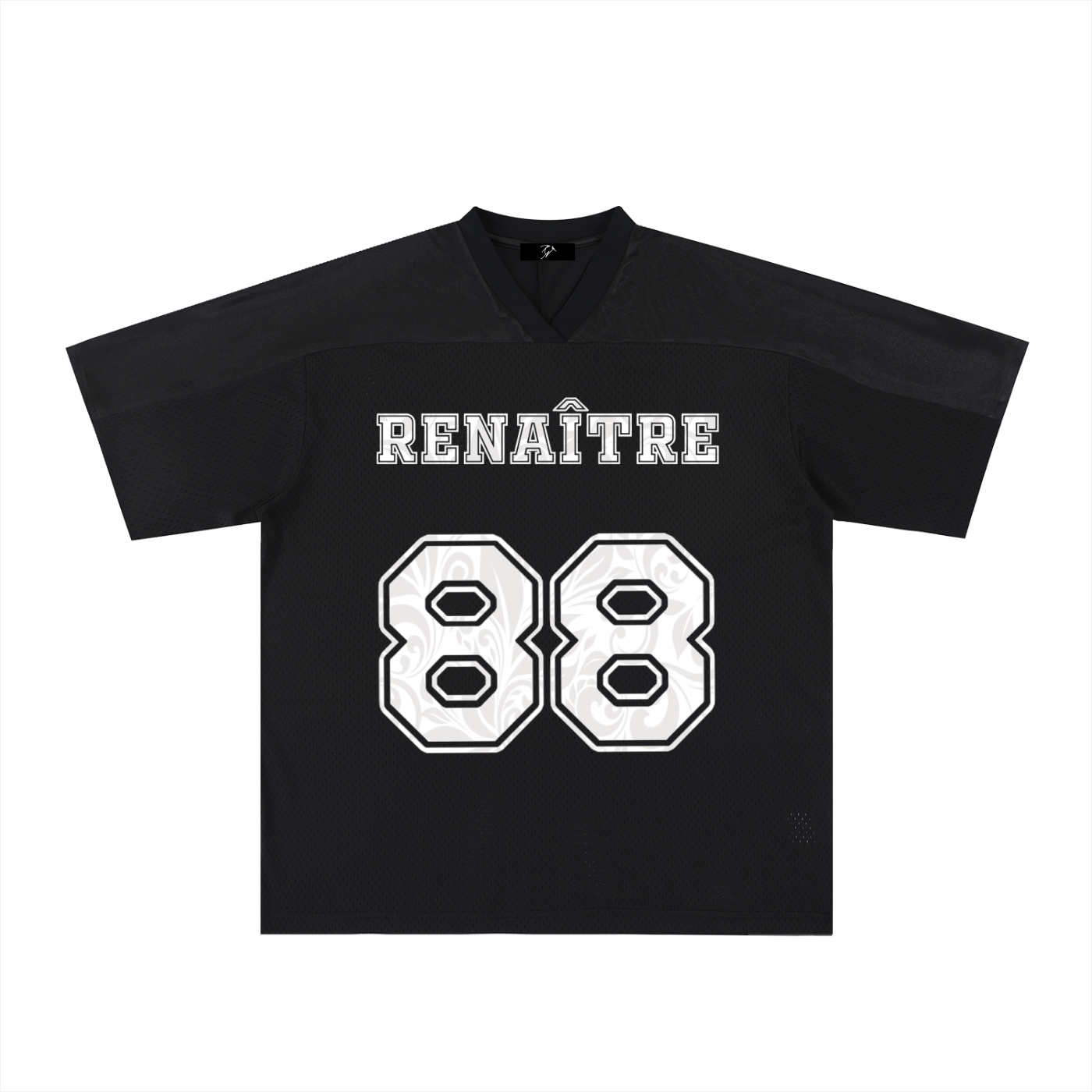 Renaître Mesh ‘A Flower Blooms’ Mesh V - neck Jersey