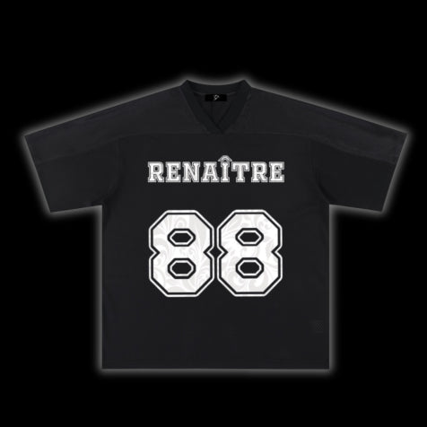 Renaître Mesh ‘A Flower Blooms’ Mesh V - neck Jersey